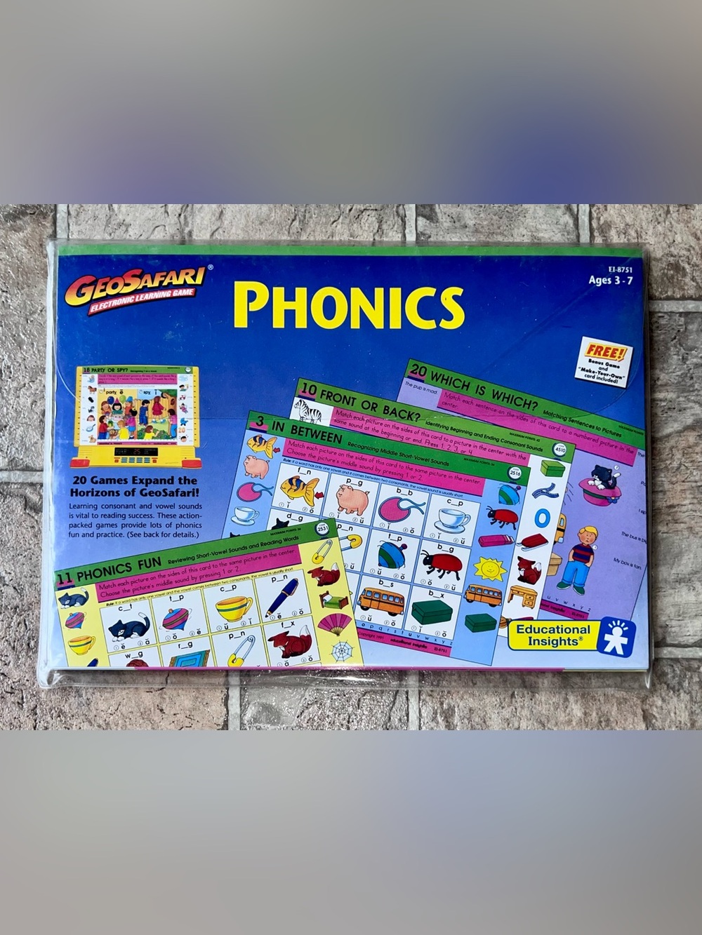 GeoSafari “Phonics” Complete Card Set (EI-8751) Ages 3-7